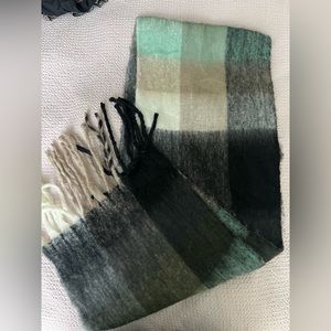 hand made large plaid scarf